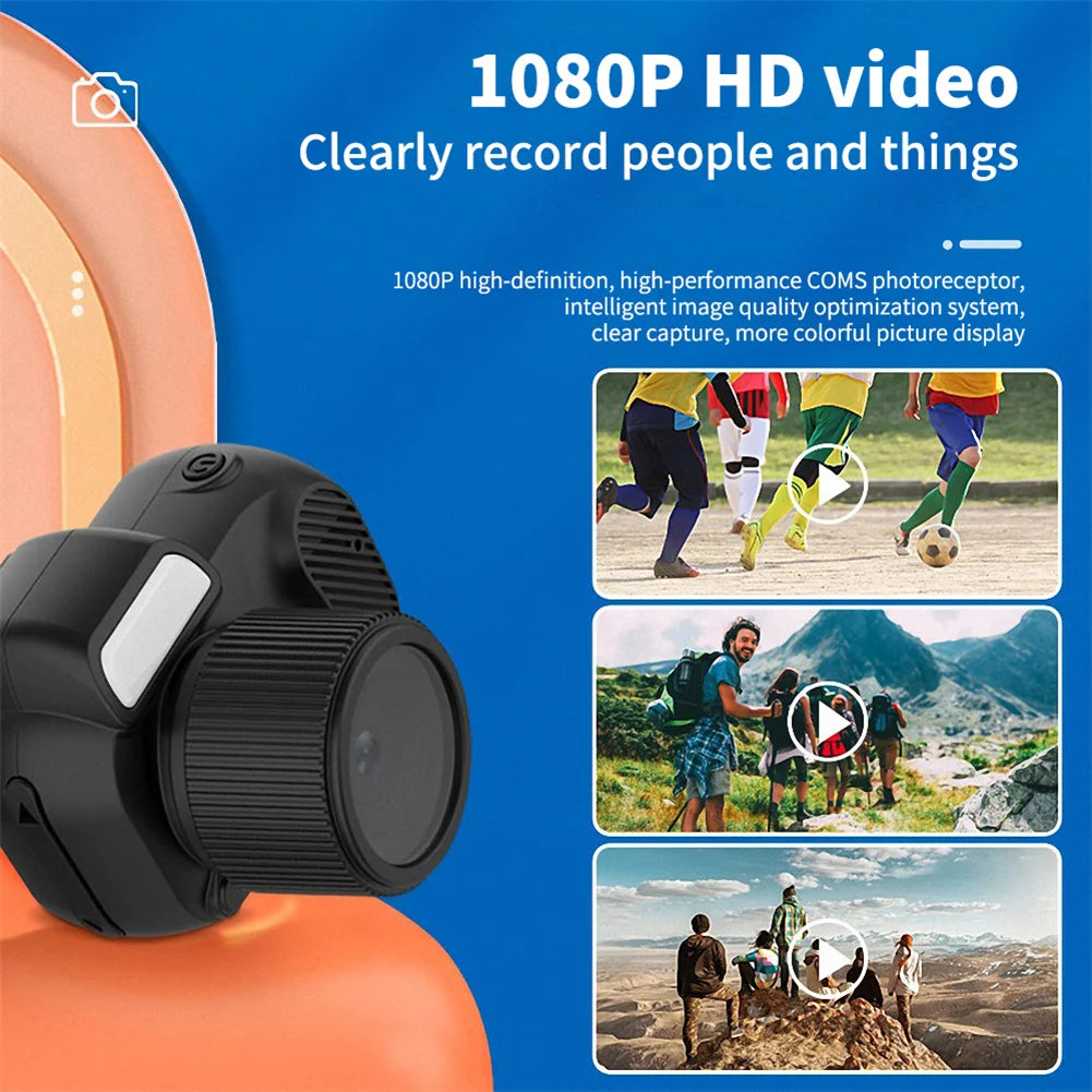 Y3000 Mini Digital Camera Loop Recording Portable HD Camera with 0.96 Inch Screen 8 Filter Effects for Kids Beginner